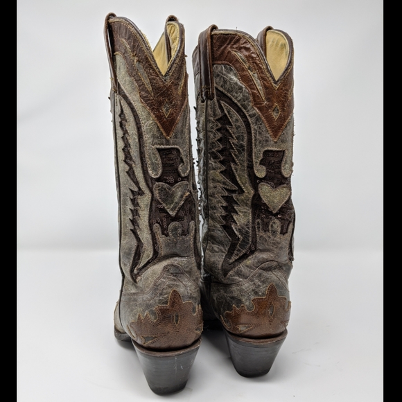 Vintage Brown Corral Cowboy Boots - Picture 3 of 3